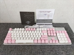 Ajazz AK35i mechanical keyboard wire ge-ming keyboard white × pink 