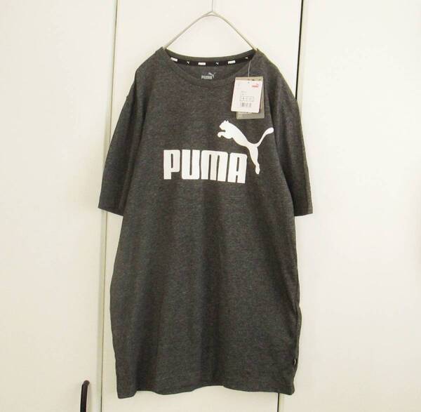 未使用 ☆ PUMA プーマ メンズS ☆ 半袖 Tシャツ ビックロゴ グレー