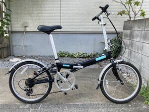 ダホン メトロD6 DAHON Metro D6 ブラック 外装6段変速 アルミフレーム Vブレーキ ドロヨケ付 折り畳み自転車【手渡し限定 越谷市】