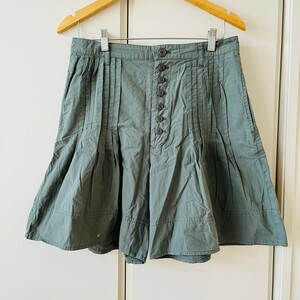 H5042cL sunaokuwahara Sunao Kuwahara размер M шорты шорты хаки женский хлопок брюки хлопок 100% б/у одежда 