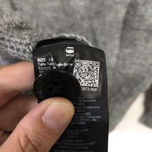 H5063dL モロッコ製 G-STAR RAW ジースターロゥ サイズXS Vネック ニットカーディガン グレー オーバーサイズ ゆったり レディース _画像6