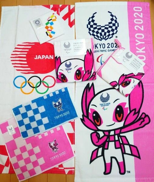 東京オリンピック　2020　フェイスタオル　タオルハンカチ