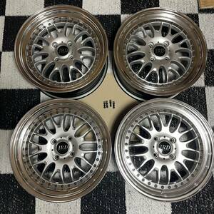 ジェーライン j-line JRD 16インチ 6.5 +48 +23 RD-M9 BBS RS 軽自動車 車高短 車高調 3PIECE WORK pcd100 4穴 4H