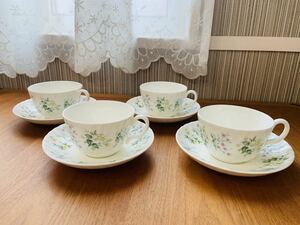 【美品】MINTON SPRING VALLEY ミントン スプリングバレー カップ&ソーサー C&S C/S 4客セット まとめて