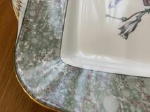 【美品】WEDGWOOD HUMMING BIRDS ウェッジウッド ハミングバード BBプレート 約28cm_画像9