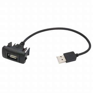 トヨタBタイプ ムーヴコンテ L575/585S H20.8～現在 USB接続通信パネル USB1ポート 埋め込み 増設USBケーブル 2.1A 12V