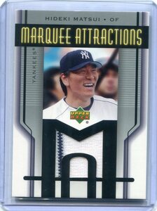 2005 Upper Deck Marquee Attractions MA-HM Jersey Hideki Matsui　松井秀喜 ジャージ カード