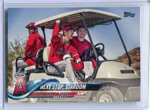 2018 Topps Update Next Stop, Stardom Shohei Ohtani ベースカード 大谷翔平