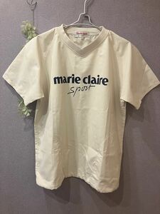 【極美品】marie claire マリークリール　スポーツウェア ロゴ入り半袖トップス