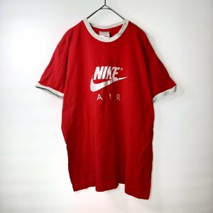 ナイキ　リンガー　Tシャツ　半袖　ビッグロゴ　プリント　レッド　L