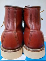 90年代 RED WING 8875 四角犬タグ 8E 26cm アイリッシュセッター モックトゥ レッドウィング オロラセット 赤茶_画像4