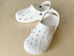 24cm 白 クロックス バヤ プラットフォーム クロッグ crocs Baya Platform Clog WHITE 24cm 208186-100 厚底 サンダル