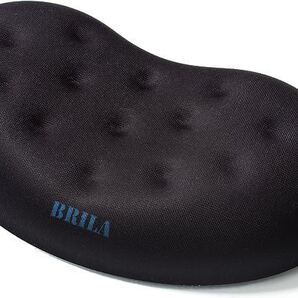 BRILA人間工学に基づいたメモリフォームマウスのリストレストサポートクッション、コンピュータ、ラップトップ、オフィスワーク、PCゲーム