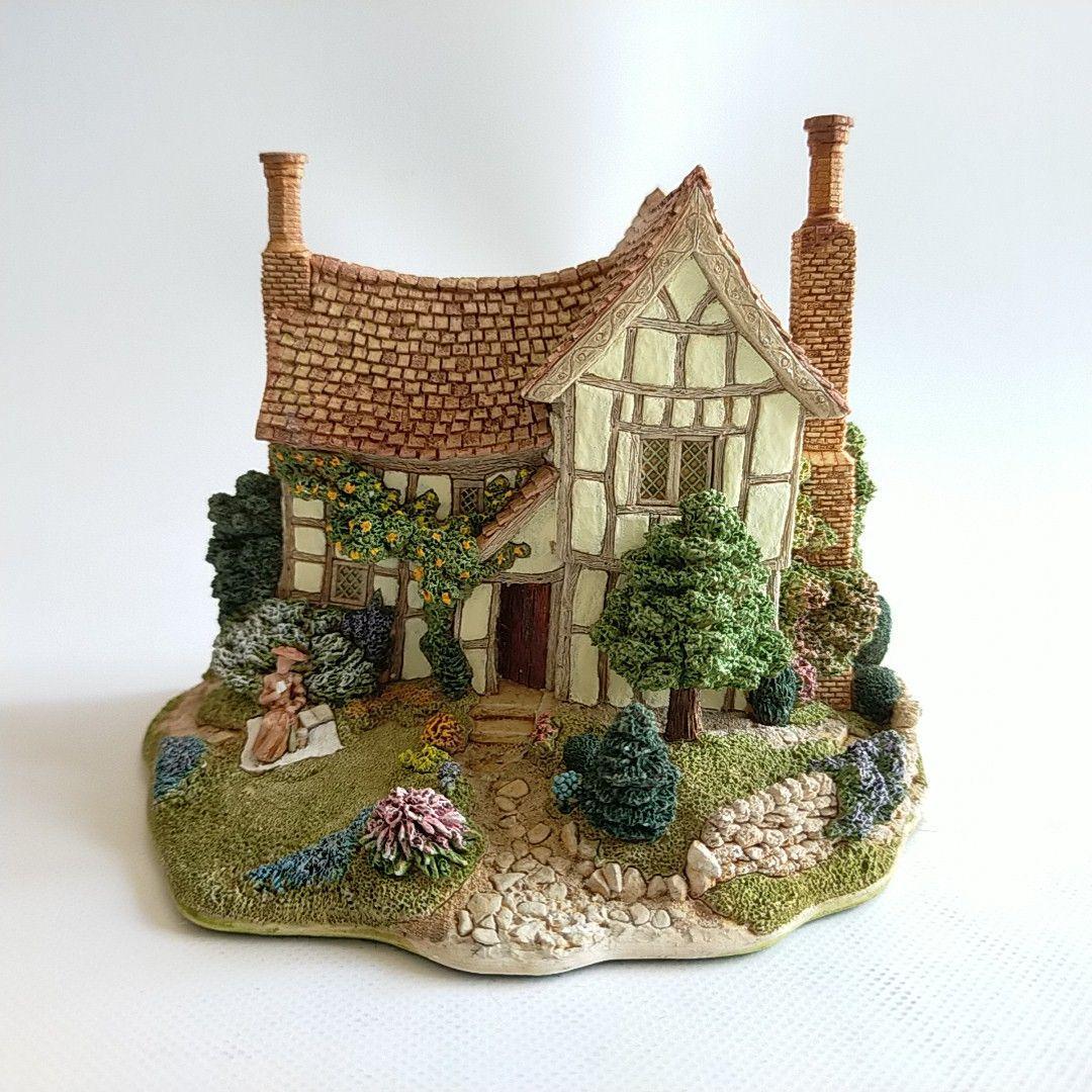 LILLIPUT LANE HAMPTON MANOR Miniature House England UK Figurine Vintage Antique Handmade, interior accessories, ornament, Western style