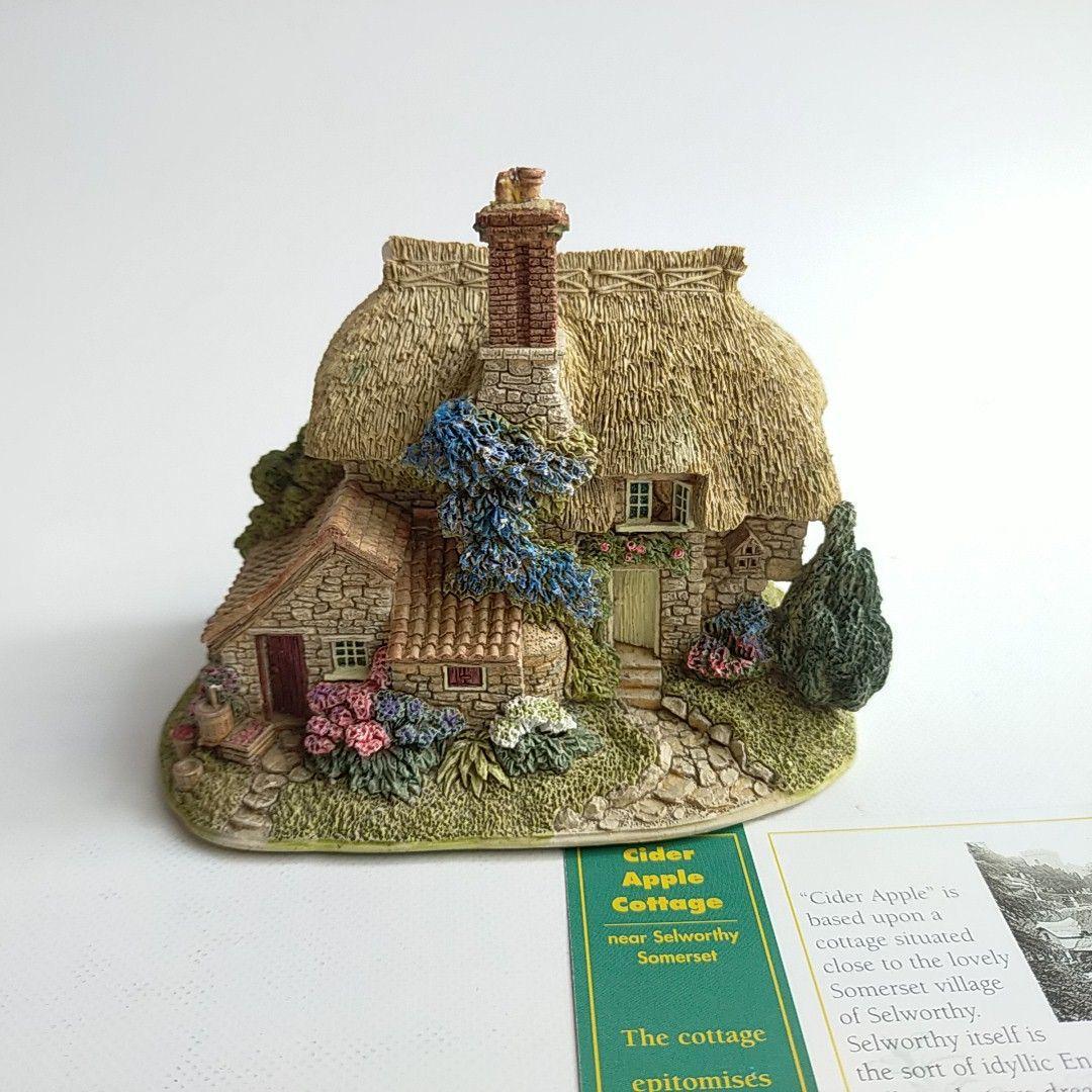 リリパットレーン｢CIDER APPLE COTTAGE｣LILLIPUT LANE ミニチュアハウス イギリス 英国 置物 ヴィンテージ アンティーク ハンドメイド, インテリア小物, 置物, 洋風