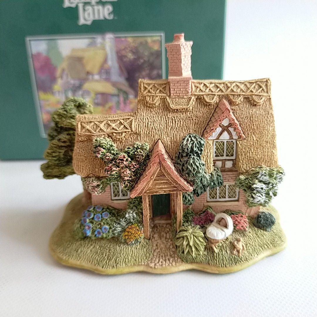 LILLIPUT LANE COMFORT COTTAGE Maison miniature Royaume-Uni Figurine vintage Antique Fait à la main, accessoires d'intérieur, ornement, Style occidental