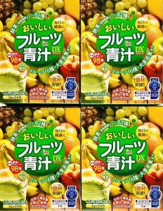 ジャパンギャルズSC おいしいフルーツ in 青汁 デラックス 酵素82種 フルーツ16種 大麦若葉配合 72g(3g×24包) 4組 箱無し