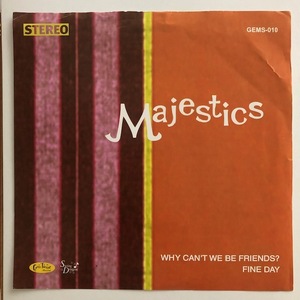 試聴 / Majestics / WHY CAN'T WE BE FRIENDS? / FINE DAY /Gem-Tone/Reggae/Ska/WAR/big hit !!/7inch/875