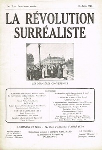 [shurure Alice m revolution ] magazine, no. 7 number (1926 year 6 month 15 day )*bru ton, Alto -,re squirrel, tongue gi-, Hsu Poe, drill ko, Picasso, man * Ray etc.