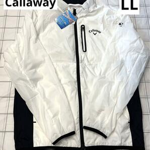◆Callaway キャロウェイ ジャケット ウェア 撥水 C22115100　ホワイト　LL