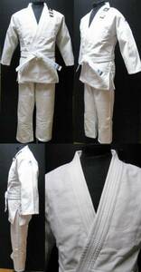 200cm adidas Adidas judo put on J500 white with belt top and bottom set new goods 