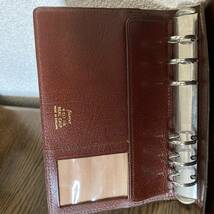 FILOFAX ファイロファックス 4CLF 7/8 本革手帳 6穴 ブラウン_画像4