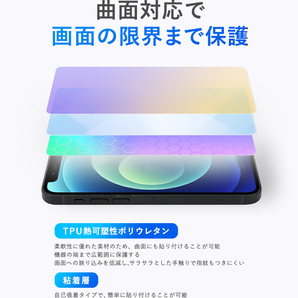 Galaxy Z Fold5 メインディスプレイ用 保護フィルム OverLay FLEX 低反射 ギャラクシー Z フォールド5 曲面対応 柔軟素材 衝撃吸収 低反射の画像3