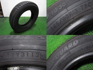 ★【 1本のみ 】 STUDLESS　145/80R13 75Q　 YOKOHAMA　ice GUARD iG30　バリ山　補修用などに