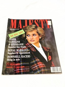 453A/1989年10月 MAJESTY DIANA CAROLINE ダイアナ 海外雑誌 洋雑誌 現状品