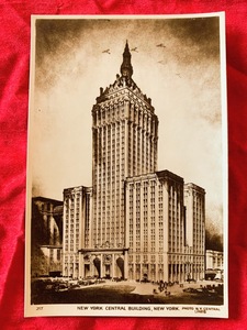 7148/米国Antique絵葉書 ニューヨーク セントラルビルディング アメリカ ポストカード
