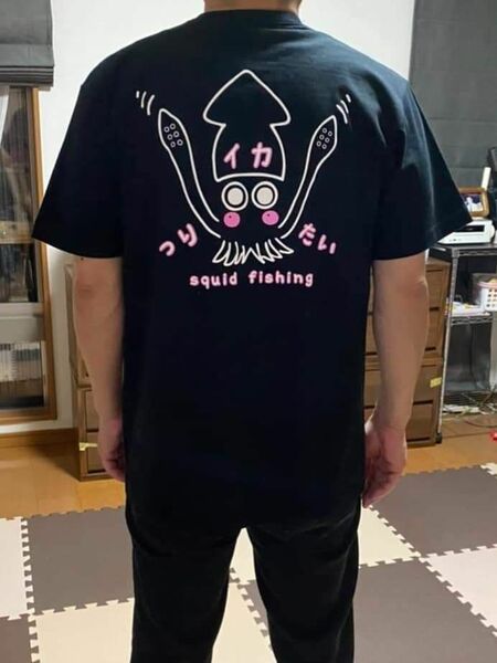 イカつりたいTシャツ