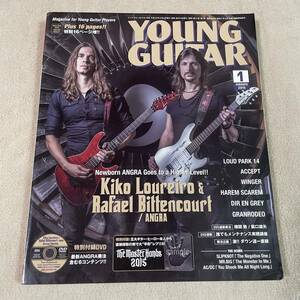 YOUNG GUITAR 2015年 1月号 ヤングギター ANGRA DVD付 AC/DC MR.BIG SLIPKNOT ★