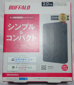 送料込み★BUFFALO USB3.1(Gen1)/USB3.0用ポータブルHDD 2TB HD-PCFS2.0U3-BBA★