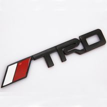 TRD 　ブラック エンブレム 14.5cm×2.3cm ヴェルファイア アルファード 86 ハリアー ランクル プリウス アクア カローラ クラウン _画像2