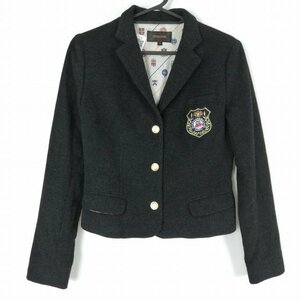 1点 1円 韓国制服 ブレザー 上着 冬物 女子 学生服 中学 高校 グレー 制服 中古 ランクB AS1934