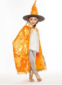  Halloween mantle & hat Kids for free size man and woman use cosplay for children 2 point set Mahou Tsukai 6 color orange ⑦