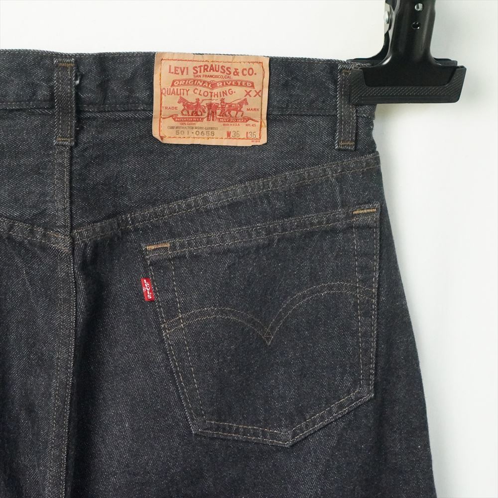 年最新Yahoo!オークション   ブラック 先染めLevi'sの