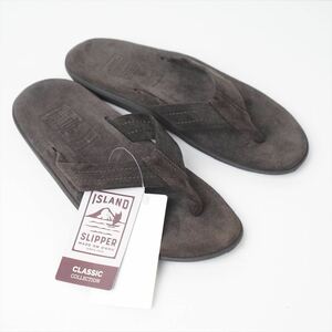 ISLAND SLIPPER アイランドスリッパ サンダル ネ スウェード ブラウン 7 USA製