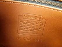 80s 90s ビンテージ OLD COACH オールドコーチ グローブレザー バッグ 革鞄 明るいブラウン ショルダー ターンロック_画像9