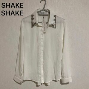 SHAKE SHAKE レディースカッターシャツ　白シャツ