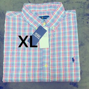 新品ラルフローレンシャツスリムフィット XL TG)サイズ長袖シャツ日本未入荷100%コットンシャツです。