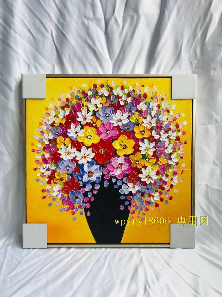 Hand-painted high-end decorative paintings with flowers, Artwork, Painting, others