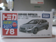 トミカ　78(初回限定） インプレッサ　2017年　新品未開封_画像1