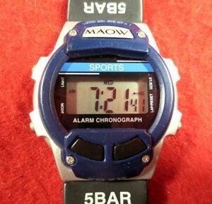 EC659)* work properly wristwatch *MARMAN Maruman MD-010* digital Chrono 