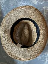 麦わら帽子 メンズ 帽子 ストローハット サイズ58cm USED_画像4