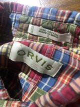 【即決】ORVIS オービス パッチワークシャツ チェックシャツ ボタンダウン 長袖 インド綿 古着 L_画像5