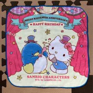 サンリオキャラクターズ　45th anniversary　ハンド　タオル　ハンカチ