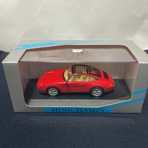 1/43 ミニチャンプス ポルシェ911 Targa(993)1995 レッド 暗室保管美品