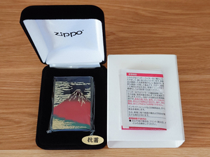 未使用☆ZIPPO ジッポー 本金蒔絵シリーズ 赤富士 富士山 漆 2LA-AKAFUJI 2020年製