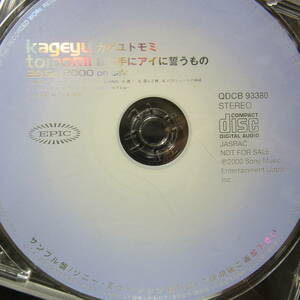 CD ◎プロモ盤～ カゲユトモミ /目に手に アイに誓うもの 10曲